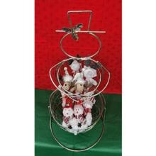 Metal Snowman Layer Basket